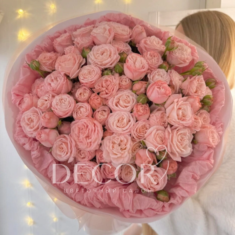 Букет из пионовидной кустовой розы (19 шт)