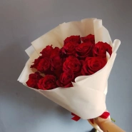 Букет из красных роз 60см (15 шт)