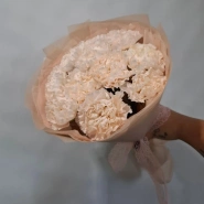 Кремовые диантусы (7 шт)